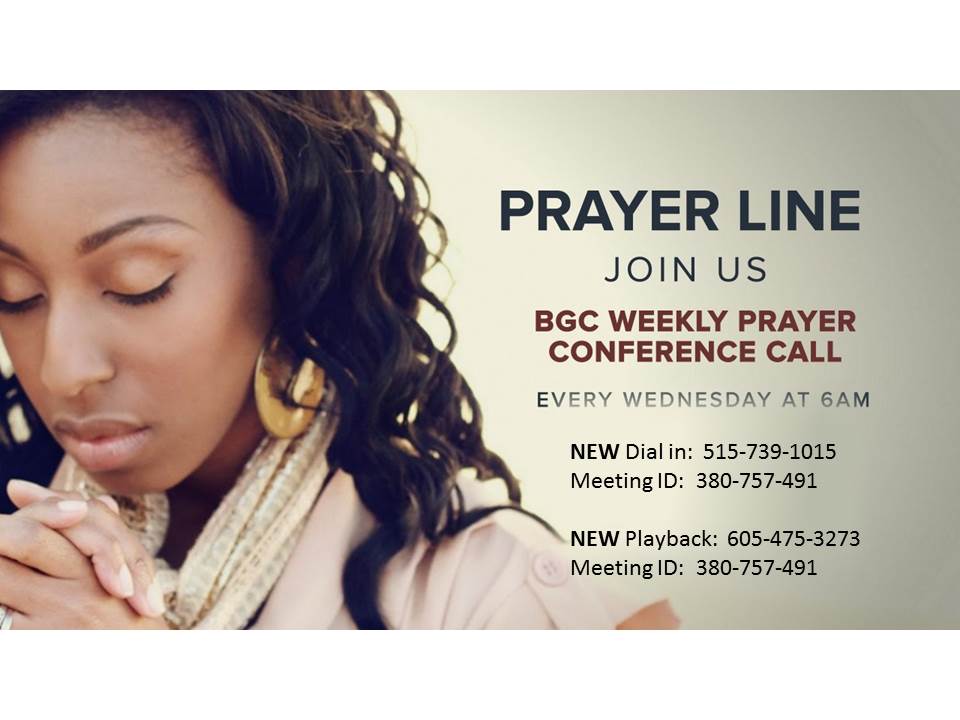 Prayer Line with NEW Phone numbers | Baptist Grove Church