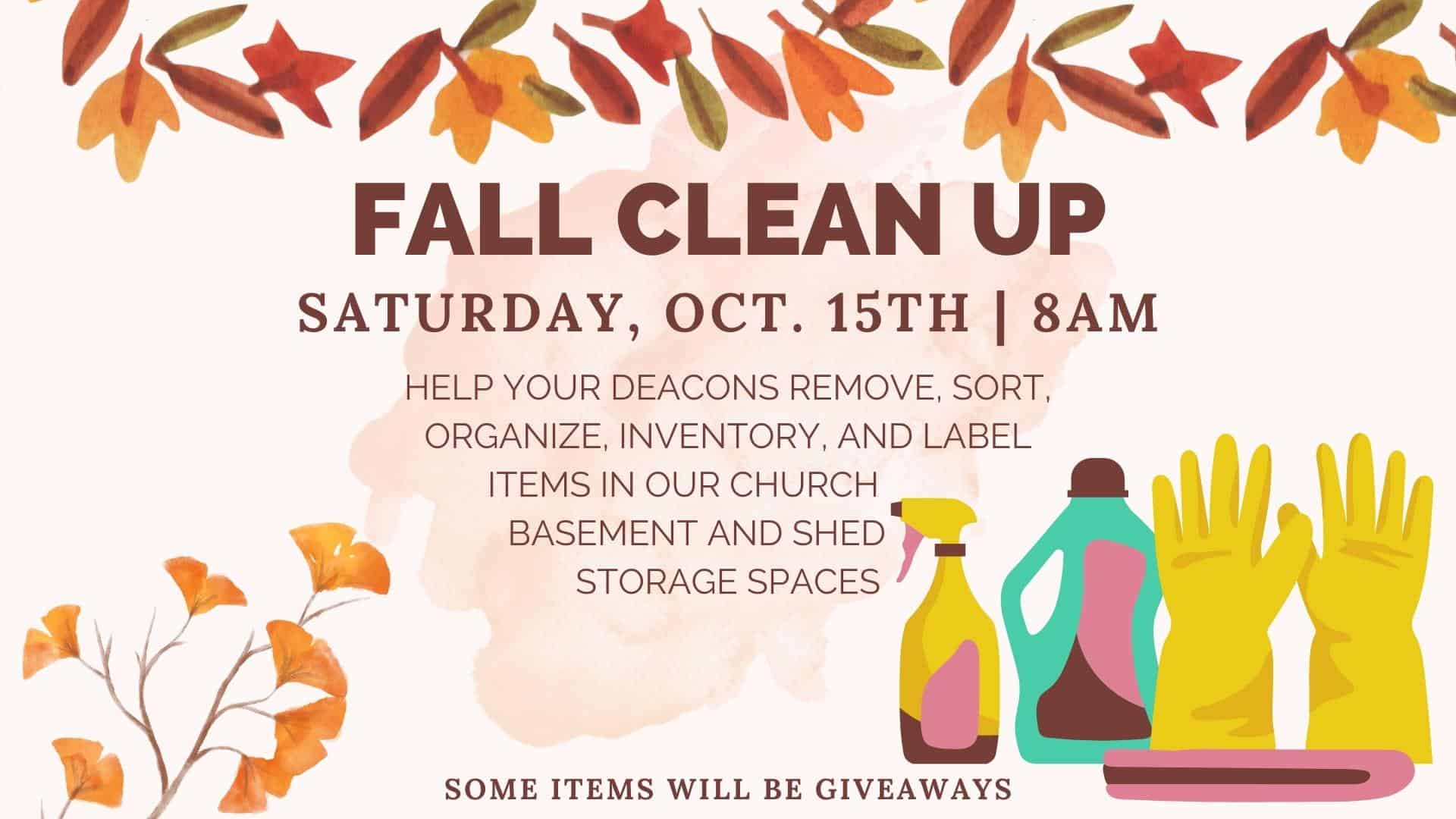 Fall Clean Up Baptist Grove Church